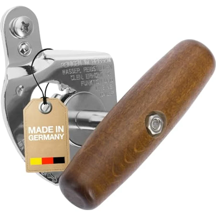 Westmark Profidosenöffner, Für den gewerblichen Gebrauch, für Dosen in Gastronomiegröße, Stahl-Holz, Titan, 12242260 – Bild 2