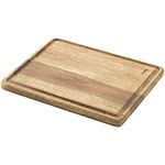 METALTEX 561304000 Schneidebrett 24 x 20 x 1,5 cm mit Saftrille aus Akazienholz/Schneidbrett