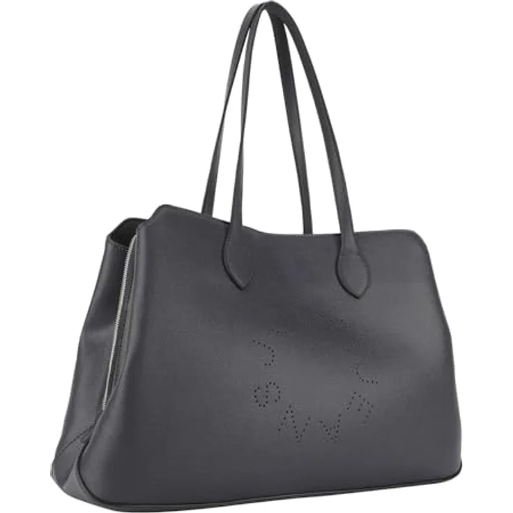 JOOP! Giro Minou Shopper LHO, femininer Kunstleder Shopper in Schwarz mit 3 Hauptfächern und Zweiwege-Reißverschluss – Bild 2