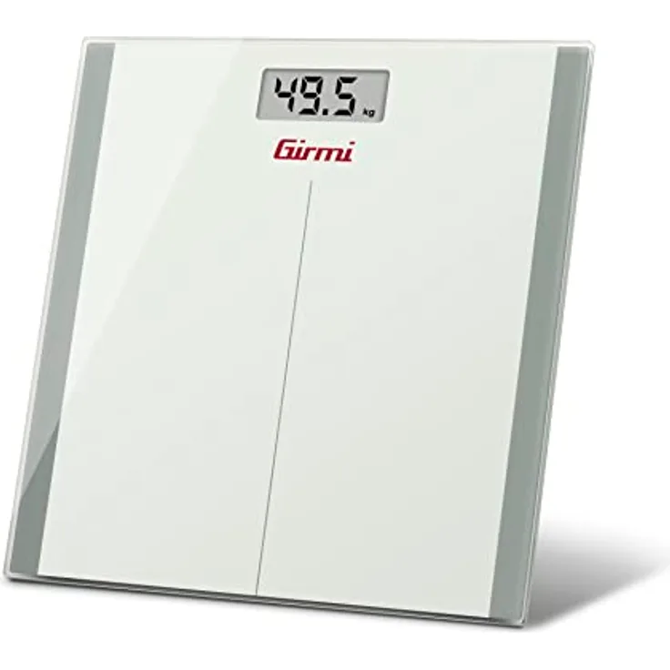Girmi BP22 Digitale Personenwaage, Glas, 100 g/150 kg, Weiß