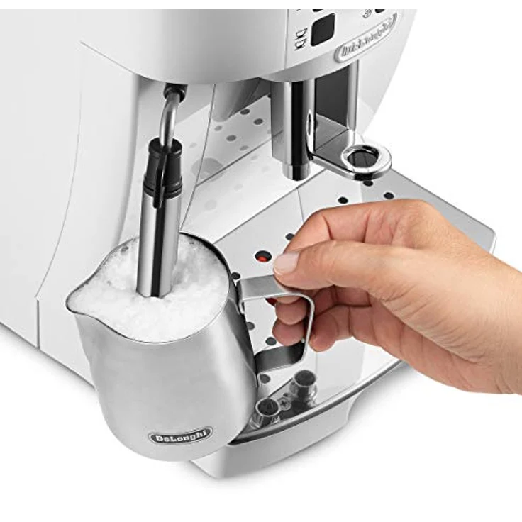 De'Longhi ECAM 22.110.W Kaffeevollautomat, Dampfdüse, integriertes Mahlwerk, 1,8 Liter Wassertank, weiß – Bild 3