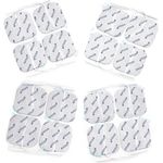Axion Elektrodenpads 4x4cm, selbstklebende TENS EMS Elektroden mit 2mm Steckanschluss, 16 Stück для Prorelax und Promed