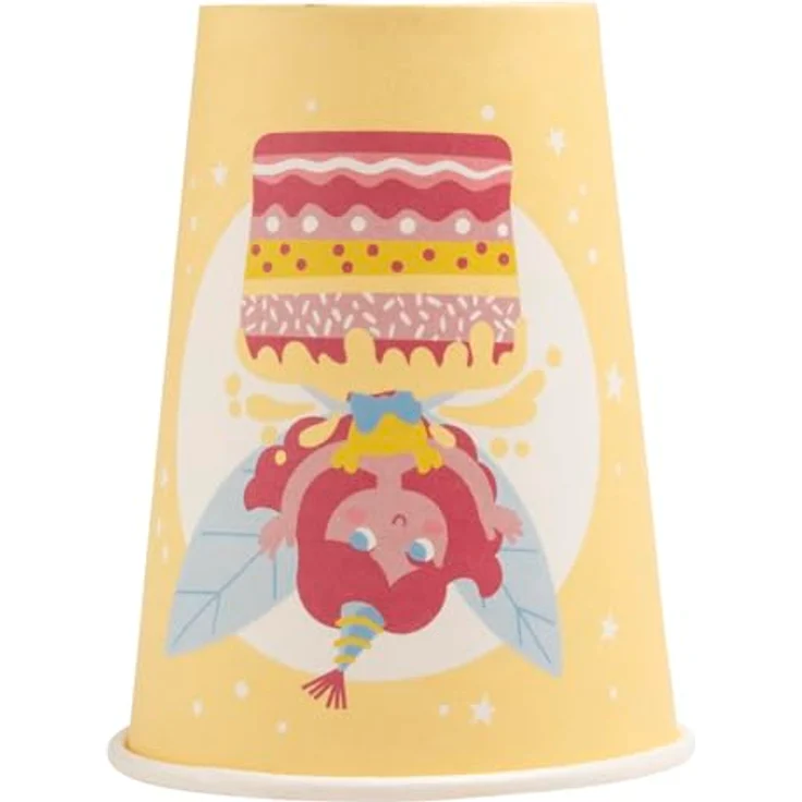 PRO NAPPE Pappbecher - 10 Stück 200 ml - Feen Design, europäische Herstellung, FSC-zertifiziert – Bild 2