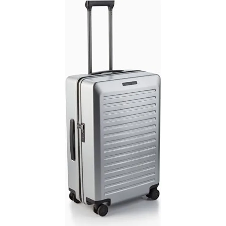 Bric's Porsche Design Voyager 68,6 cm Spinner, Silbergrau, mit doppelstöckiger Innenseite, TSA-Zahlenschloss und Silent Run Rädern