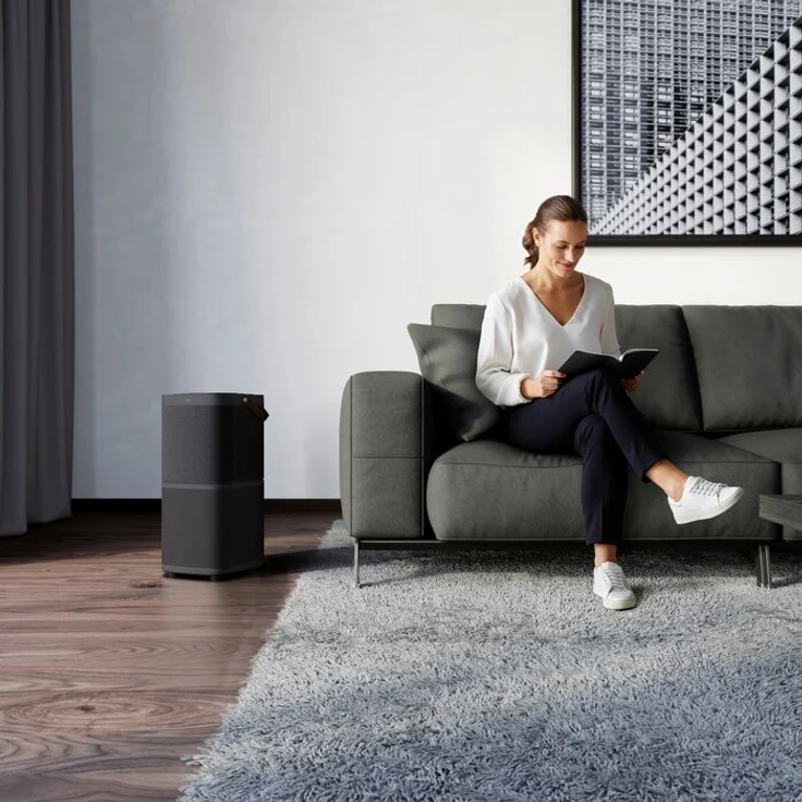 AEG AX91-404DG Luftreiniger (Beseitigt 99,9% luftgetragener Bakterien, nur 17 dB(A), Automatik-Modus, Luftqualitätsanzeige, leistungsstarke Filter, App-Steuerung, bis 92 m² Raumgröße, dunkelgrau) – Bild 10