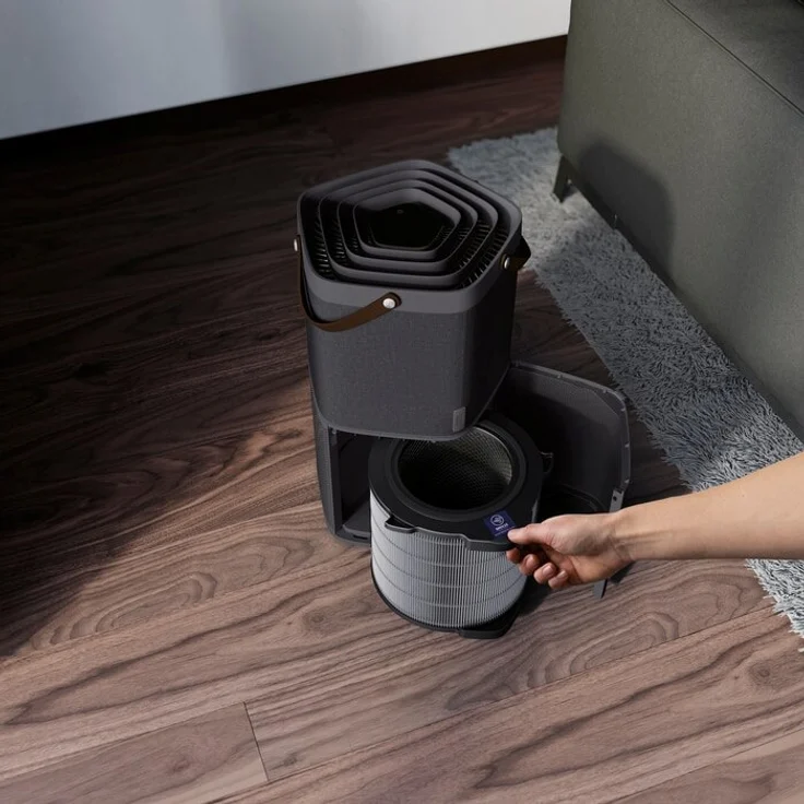 AEG AX91-404DG Luftreiniger (Beseitigt 99,9% luftgetragener Bakterien, nur 17 dB(A), Automatik-Modus, Luftqualitätsanzeige, leistungsstarke Filter, App-Steuerung, bis 92 m² Raumgröße, dunkelgrau) – Bild 11