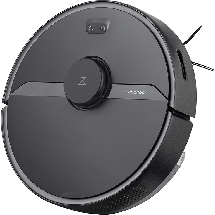 Roborock S6 Pure Saugroboter mit Wischfunktion, 150 min Akkubetrieb, App- und Sprachsteuerung, Lasernavigation, schwarz – Bild 1