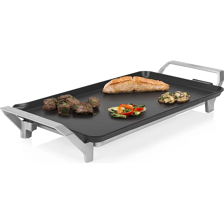 Princess 01.103110.01.001 Premium XL Tischgrill-Teppanyaki-Grill mit einer 46 x 26 cm großen Bratfläche, 2500 Watt, 103110, Schwarz – Bild 4