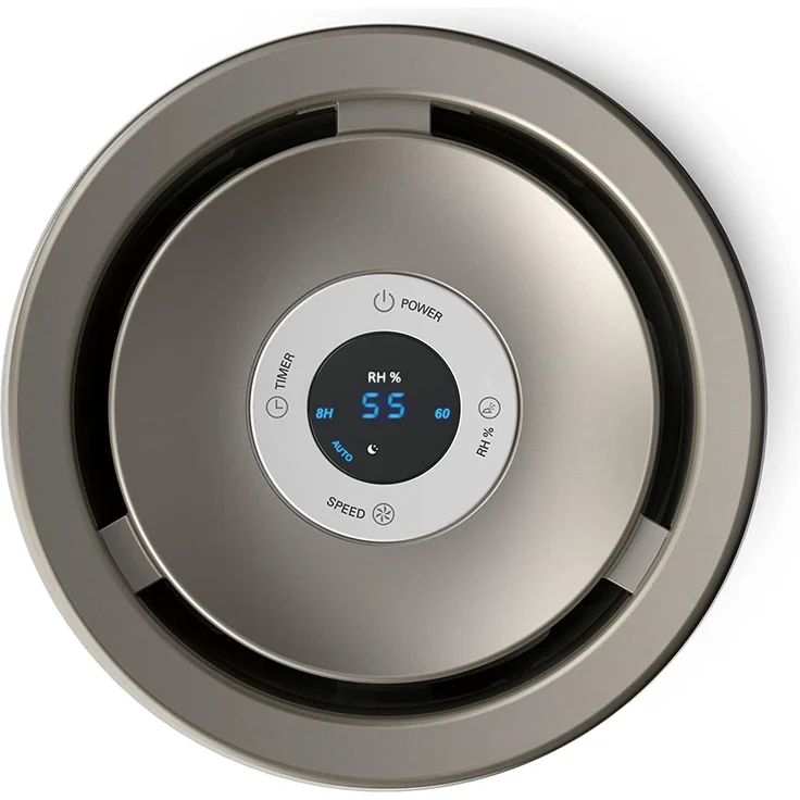 Philips HU4803-01 Luftbefeuchter, bis 25 m², hygienische Nano-Cloud-Technologie, Nachtmodus, Automodus, weiß-grau metallic – Bild 2