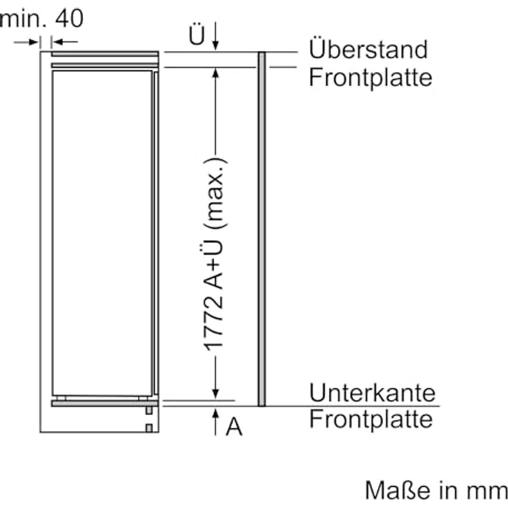 Siemens Einbau-Kühlschrank mit Gefrierbereich KI82LNSE0, LED-Beleuchtung und varioZone-Funktion, weiß – Bild 11
