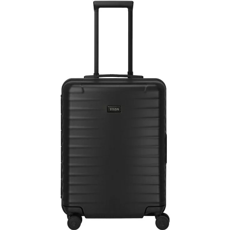 Titan Overseas Kabinentrolley S 55 cm, 4 Rollen, 100% Polycarbonat, schwarz