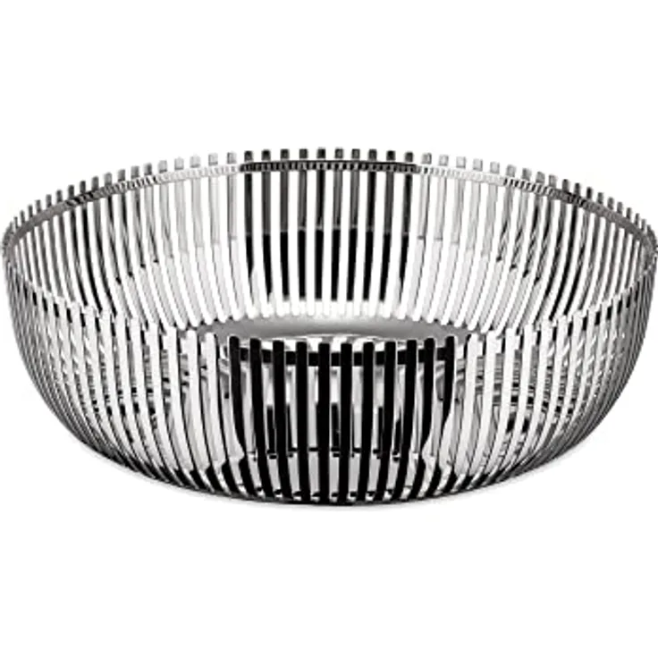 Alessi PCH02/23 - Design Perforierter Küchenkorb, 18/10 Glänzender Edelstahl, 23 cm