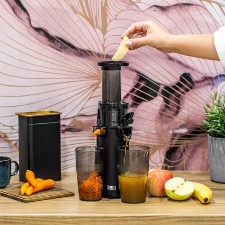 Teesa TSA3233, Vertikaler Slow Juicer Schraubenentsafter, BPA-frei, 130 W, kompakt, mit Tropfstopp und Zubehör – Bild 8