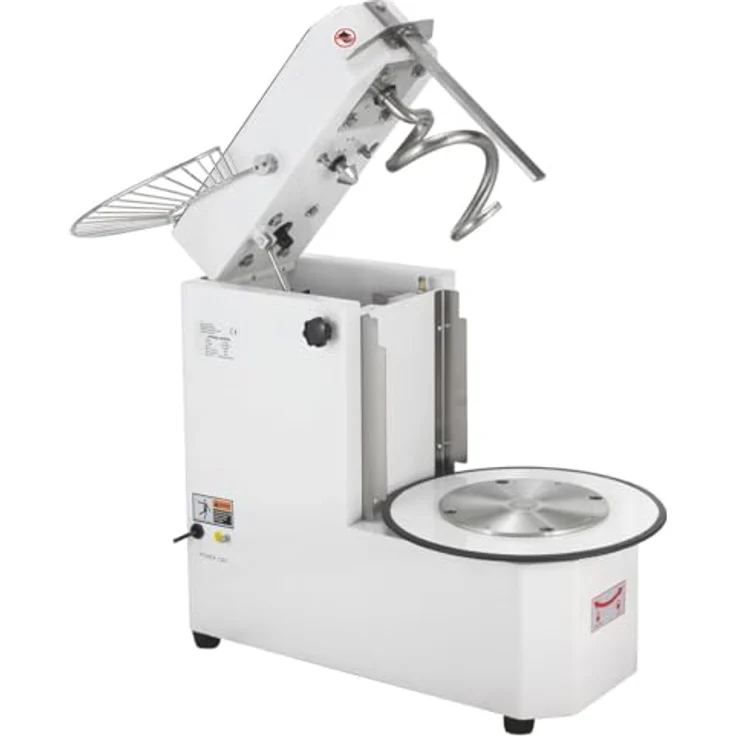 GastroHero Teigknetmaschine 20L, Profi Spiralkneter für Pizzateig und Brotteig, Edelstahl, 8 kg Kapazität, kompakt und leistungsstark – Bild 4