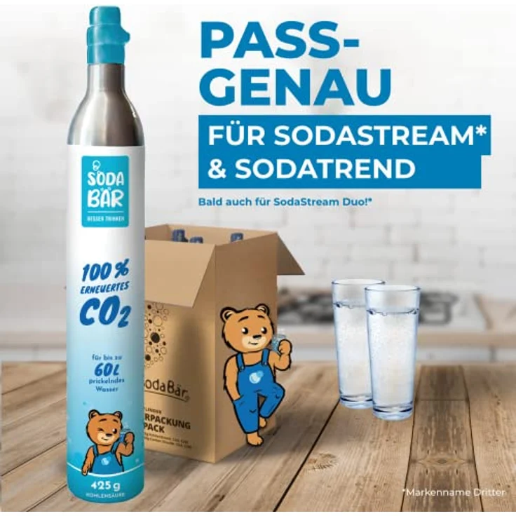 Ersatzzylinder für SodaStream 2x 425g (60 l) – Bild 3