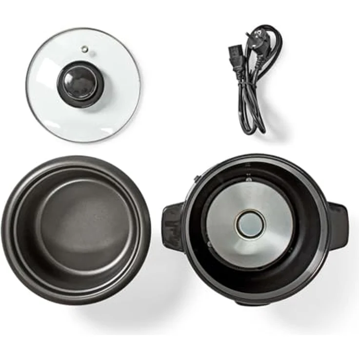 MELISSA Reiskocher RK-1,0L, 1,0 l, 400 W, Antihaftbeschichtung, Dampfkorb, Edelstahlgehäuse, Warmhaltefunktion – Bild 13