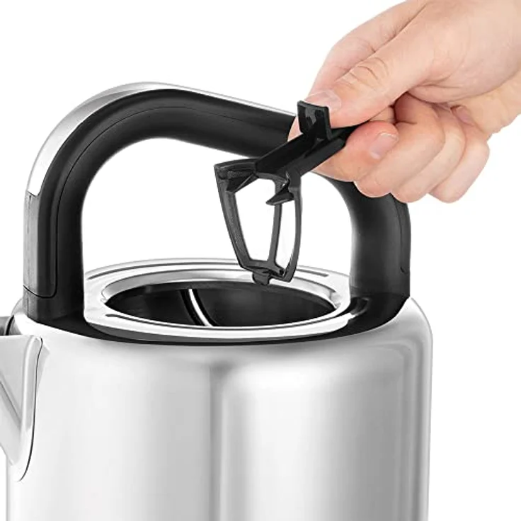 Russell Hobbs 26421-70 Distinctions Blue Wasserkocher, 1350 Watt, 1,5 Liter, Wasserstandsanzeige, Kalkfilter, kabellos, Schnellkochfunktion, blau, silber – Bild 12