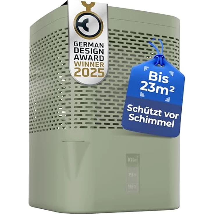 BonAura® Luftentfeuchter ohne Strom, effektiver Raumentfeuchter für Räume bis 23m², inklusive 680g Nachfüllpack Granulat, Schutz vor Schimmel – Bild 1
