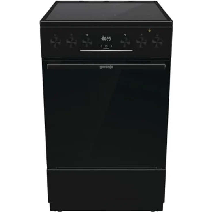 Gorenje GECS5C70BPA Elektro-Standherd GentleClose/Schnellaufheizung/AirFry/ExtraSteam/AquaClean/schwarz