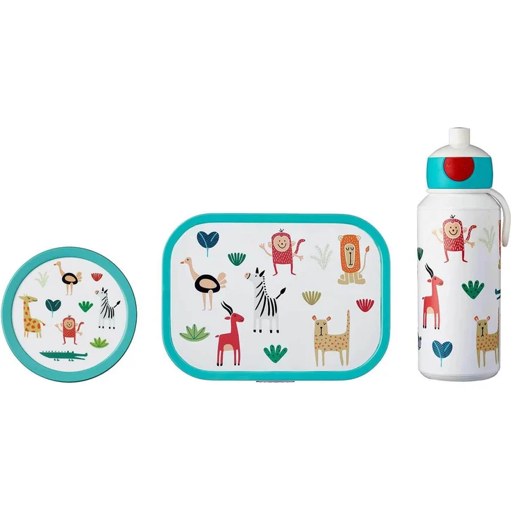 Mepal Campus Lunchbox Set, Trinkflasche & Brotdose, Weiss, auslaufsicher, spülmaschinengeeignet – Bild 1