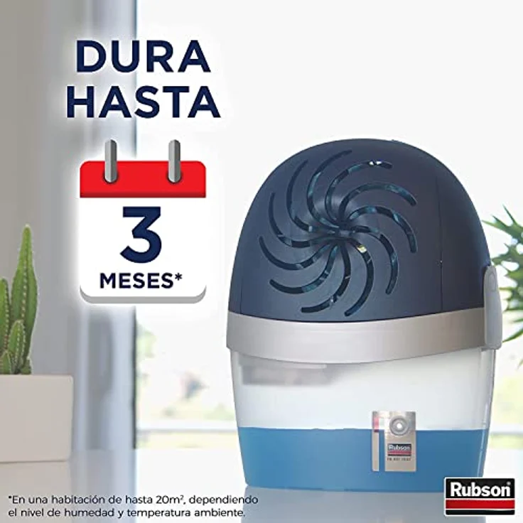 Rubson AERO Luftentfeuchter 360 Grad wiederaufladbar (1 Gerät und 1 Tablette 450 g), absorbiert Feuchtigkeit, verhindert Kondensation und schlechte Gerüche, feuchtigkeitsabsorbierend – Bild 5