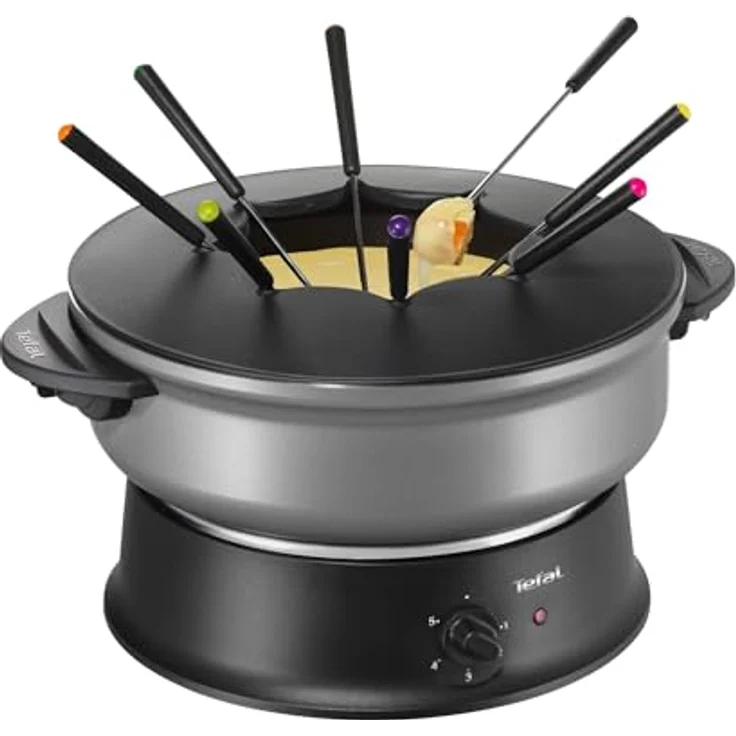 Tefal Wk302012 Wok-Fondue-Set, 8 Fonduegabeln, 1200 Watt – Bild 2
