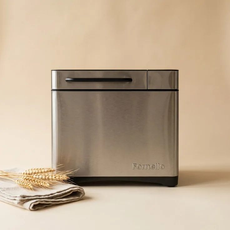 Fornello Supremo Brotbackautomat 710 W mit 19 Programmen, PFAS-freier Keramik-Backform, 15-Stunden-Timer und automatischem Zutaten-Spender