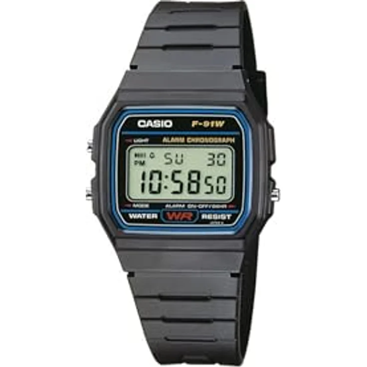 Casio Digital F-91W-1YEG, Schwarz – Bild 4