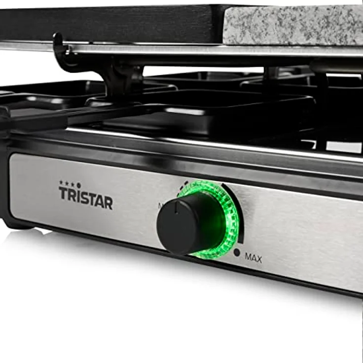 Tristar Raclette RA-2747 – 4-in-1 – Raclette/Kochstein/Grill/Teppanyaki – 8 Personen – 1400 W – Bild 4