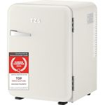 TZS First Austria Minikühlschrank | Retro Design | Leiser Betrieb | Einstellbare Kühlleistung | 40L | creme