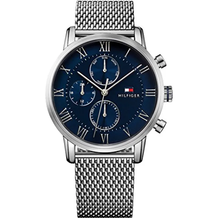 Tommy Hilfiger Multi Zifferblatt Quarz Uhr für Herren mit Edelstahlarmband Edelstahlarmband - 1791398