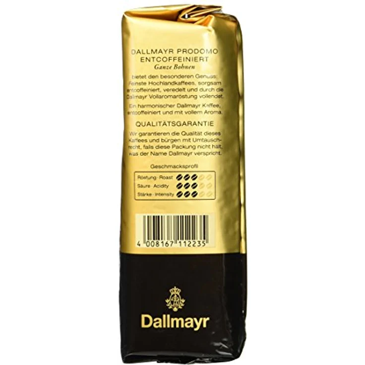 Dallmayr Kaffee Prodomo entcoffeiniert 500g in Kaffeebohnen, 12er Pack (12 x 500 g) – Bild 3