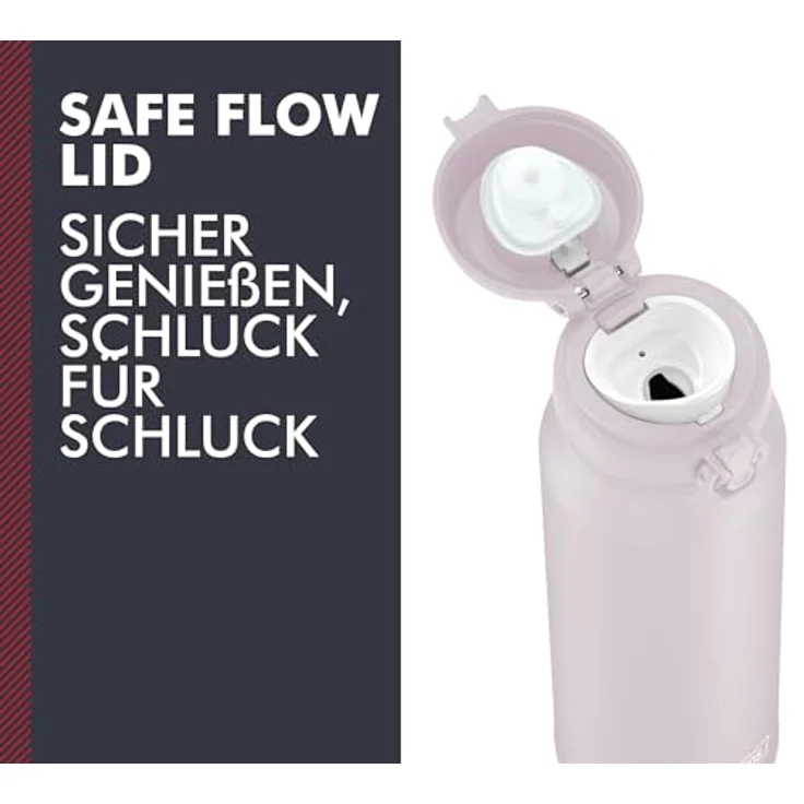 THERMOS ULTRALIGHT BOTTLE 0,75l, isolierte Edelstahlflasche in soft pink mat, bis zu 10 h heiß / 24 h kalt, absolut dicht für Wasser und Tee – Bild 3