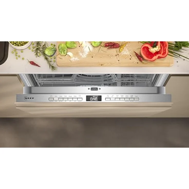 Neff N 50 S155HTX04E, vollintegrierbarer Geschirrspüler mit Chef 70°C und Glasschutz 40°C Programm, 60 cm, flexibles Korbsystem, Home Connect App-fähig – Bild 3
