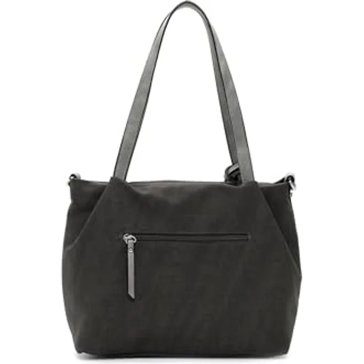EMILY & NOAH Shopper Elke, graue Damenhandtasche aus Feinsynthetik mit verstellbarem Umhängeriemen und Reißverschluss – Bild 6
