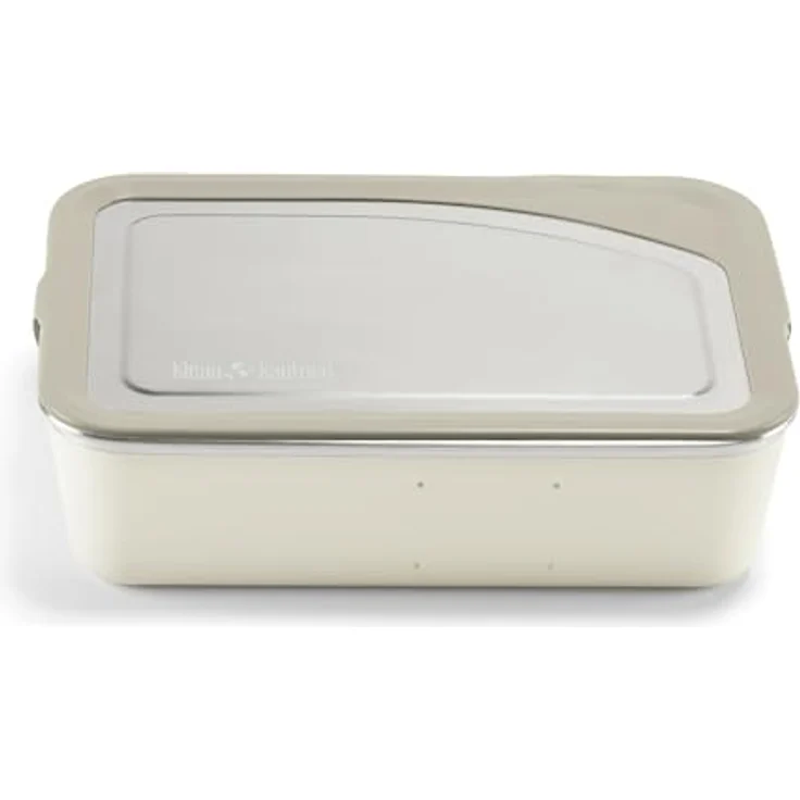 Klean Kanteen Rise Meal Box Brotdose aus Edelstahl in der Farbe Tofu, auslaufsicher – Bild 1