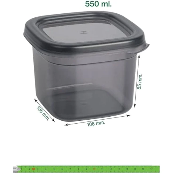 "Jungengel Gewürzbehälter 12x Gewürzdosen Aufbewahrungsbox 550ml, BPA-Frei Kunststoff, (12-tlg), Mikrowellengeeignet, Spülmaschinenfest, Gefriergeeignet" – Bild 5