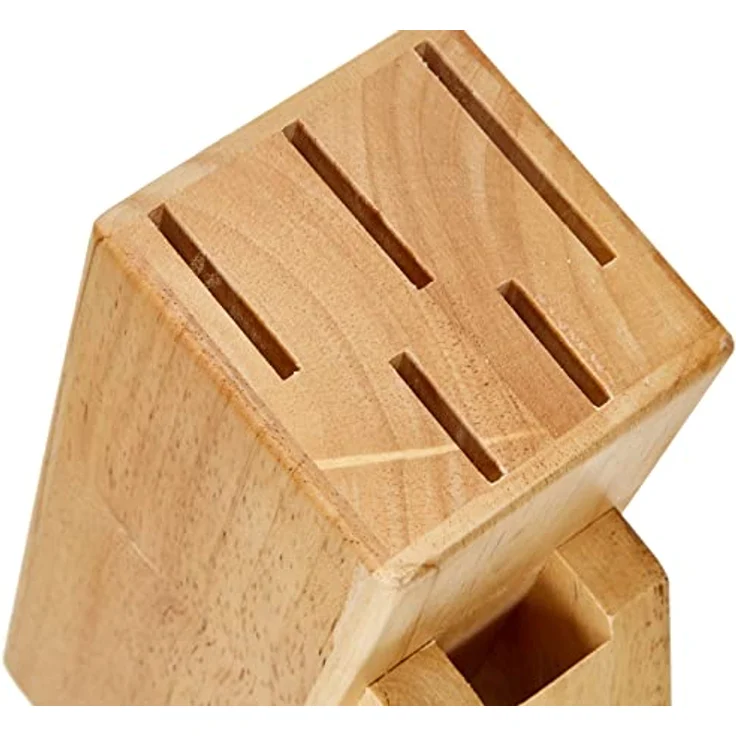 Tescoma Messer-und Scherenblock aus Holz, beige, 16 x 8 x 21 cm - Übersichtliche Aufbewahrung für Kochmesser und Schere – Bild 4