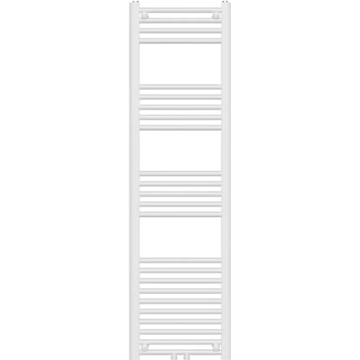 Neu.Haus Handtuchheizkörper Voss 140x40 cm, Weiss, Platzsparendes Design, Heizleistung 485 W, Schnelle Wandmontage – Bild 4