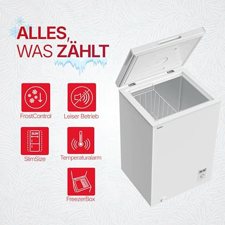 Amica GT 311 105 W Gefriertruhe, freistehend, Energieklasse E – Bild 5
