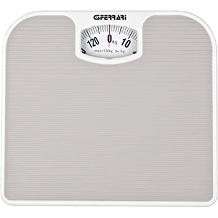 G3Ferrari G30048 Mechanische Personenwaage "Classic", 130 kg, 1 kg, grau – Bild 3