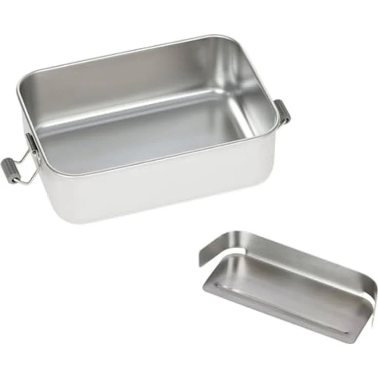 LÄSSIG Bold Lunchbox Edelstahl Rainbow, sichere Brotdose mit Silikondichtung, 17 x 12,5 x 6 cm – Bild 3