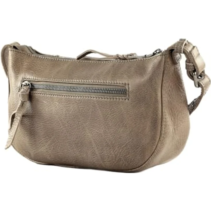 FredsBruder My 273-3615n, Handtasche Umhängetasche aus genarbtem Leder, Vintage-Charme, Braun – Bild 4