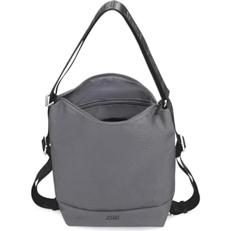 Jost Bergen 1103 3-Way Bag, Handtasche und Rucksack in Grau mit flexibler Trageweise – Bild 4