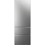 Haier 3D 70 SERIE 7 HTW7720DNMP Kühl-Gefrierkombination/Total No Frost/Smart hON-App/Easy Access Gefrierschubladen: Bis zu 30% Energie einsparen/HumidityZone/Leise nur 29 db(A) / Inox
