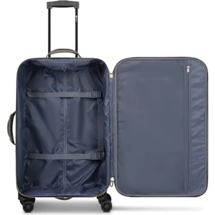 Check in Sevilla 2.0 Koffer, mittelgroßer Trolley aus strapazierfähigem Polyester, 41 x 26 x 65 cm, 62 Liter, Teleskopgriff & Doppelrollen, für Damen und Herren – Bild 5