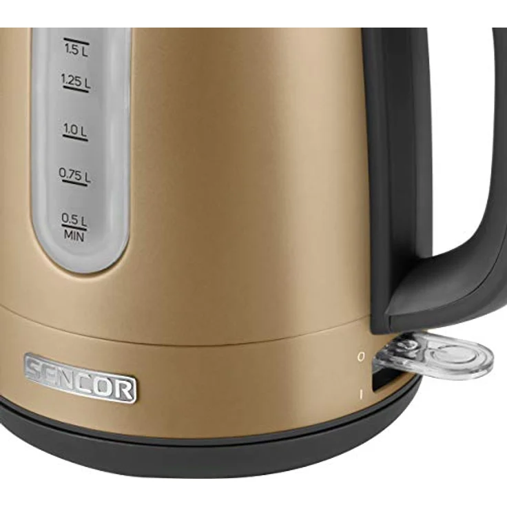 Sencor SWK1777CH Wasserkocher, 1,7 L, 2150 W, Abschaltautomatik, Überhitzungsschutz, Edelstahl, gold – Bild 6