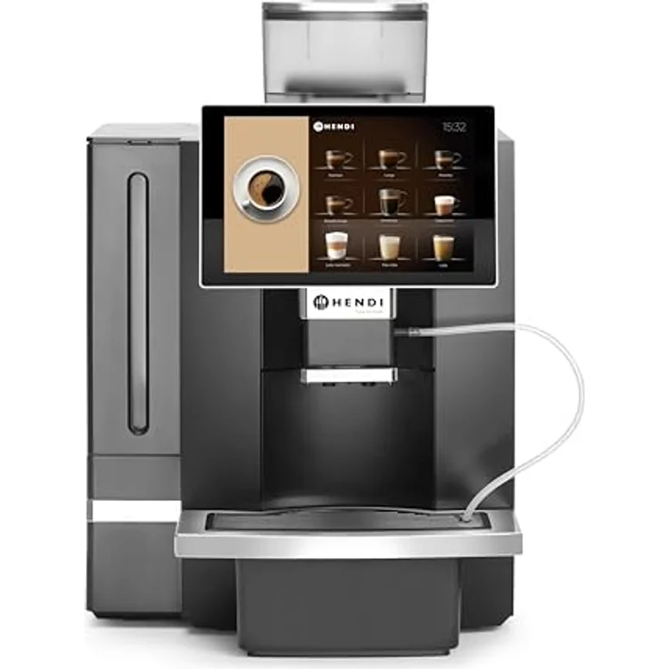 Hendi Kaffeevollautomat, 3000W, 10"-Touchscreen, 19-bar-Pumpe, 1-kg-Bohnenbehälter, Schwarz – Bild 1