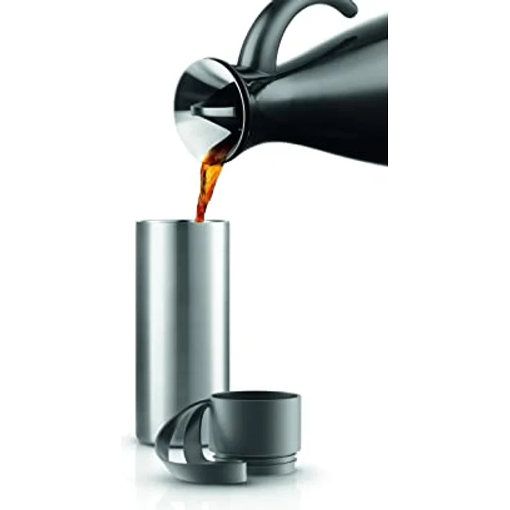 Eva Solo To Go Cup, 0.35 Liter, doppelwandiger Thermobecher mit Klickdeckel, grau – Bild 4
