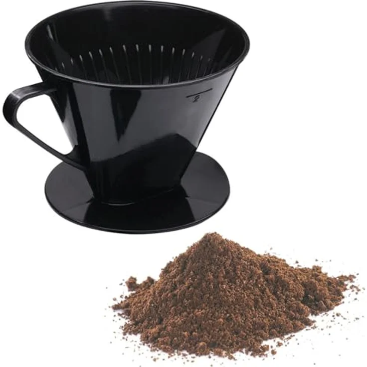 Westmark Kaffeefilter-Filterhalter, Für bis zu 2 Tassen Kaffee, Filtergröße 2, Kunststoff, Two, Schwarz, 24422261 – Bild 2